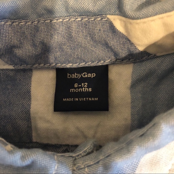 Baby Gap Button Down Chambray Stripe Outfit - Picture 3 of 3